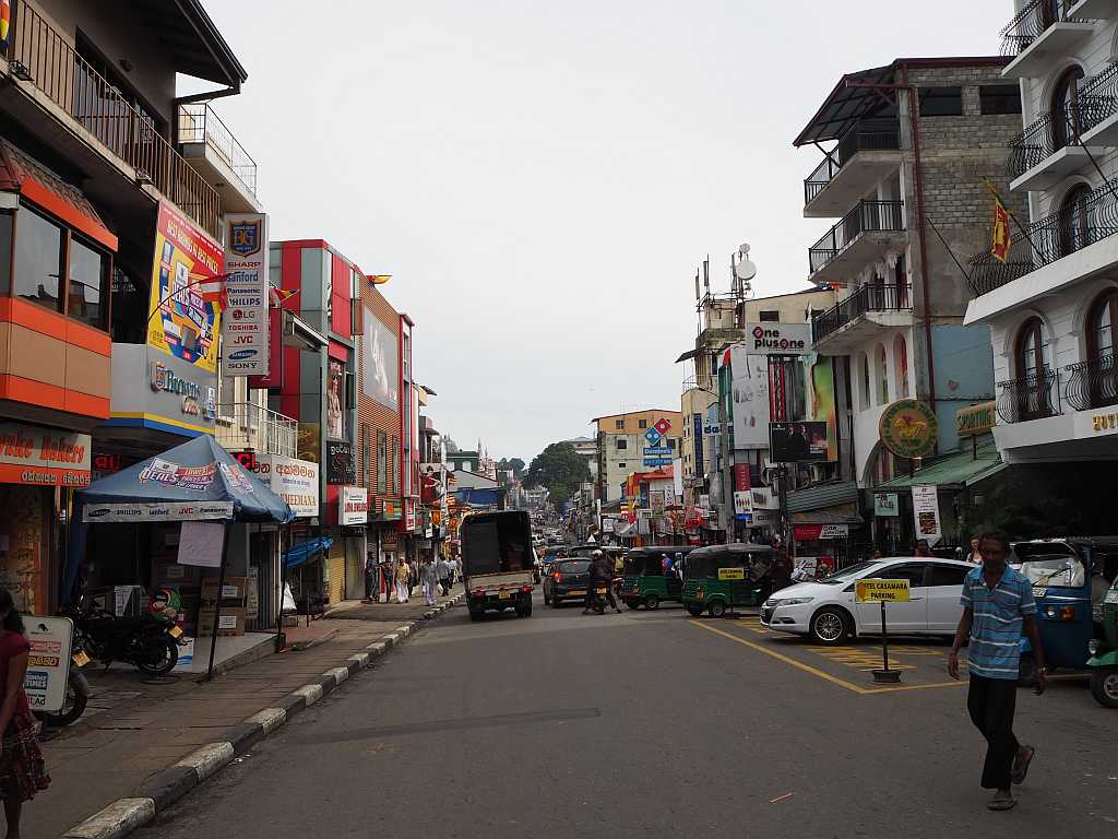 Sri Lanka Kandy widok miasto street